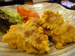 こちらの天ぷらも美味しゅうございます