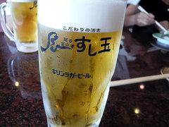 まずはビールで乾杯