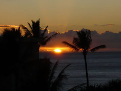 美しい夕日